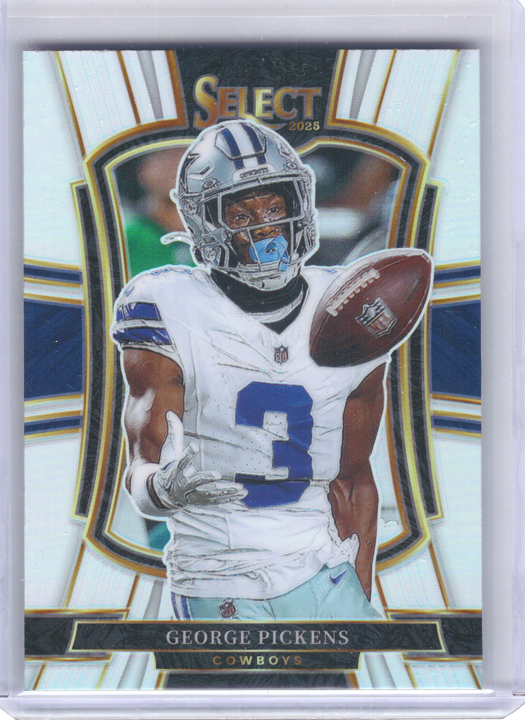 2025 Panini Select #197 George Pickens Silver Prizm Dallas Cowboys