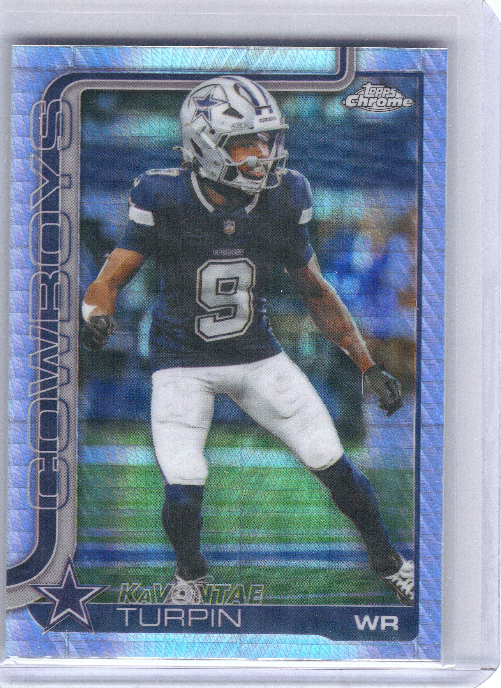 2025 Topps Chrome #84 KaVontae Turpin Pulsar Refractor Dallas Cowboys