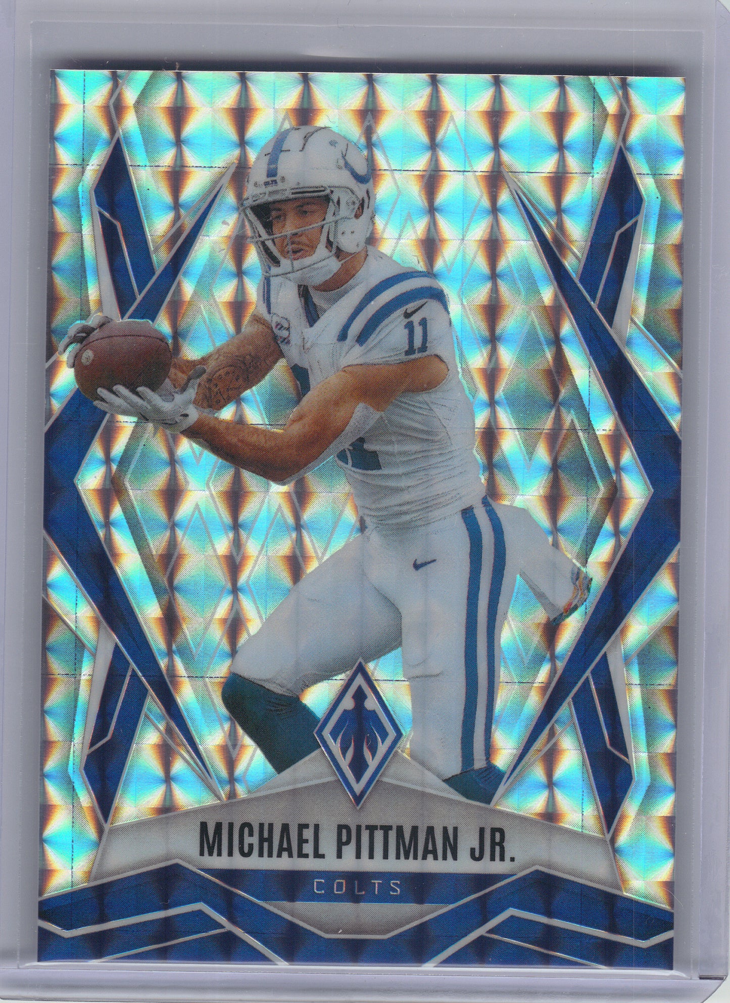 2025 Panini Phoenix #127 Michael Pittman Jr. Silver Pyramids Prizm Indianapolis Colts