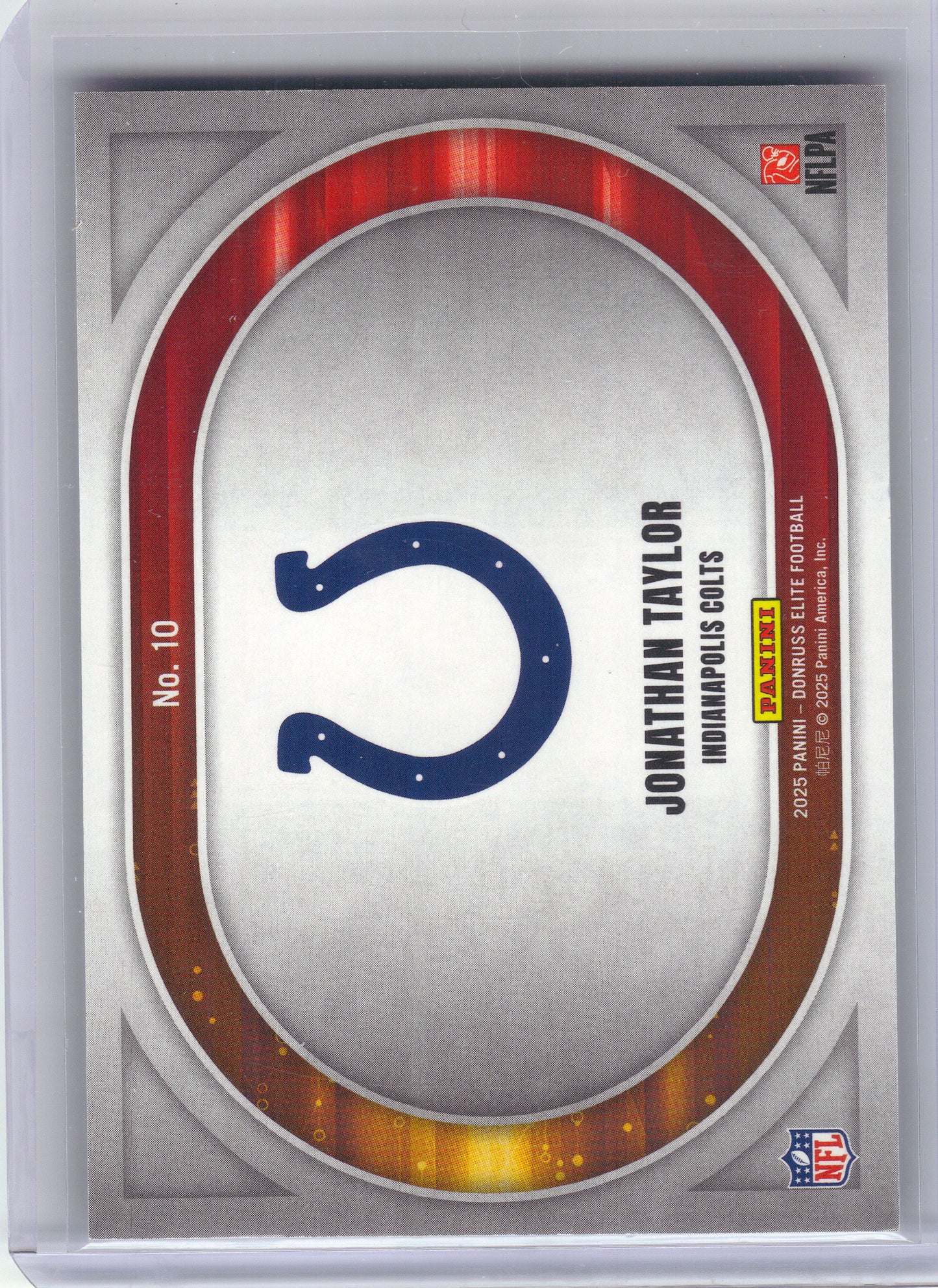 2025 Donruss Elite #10 Jonathan Taylor Full Throttle Indianapolis Colts