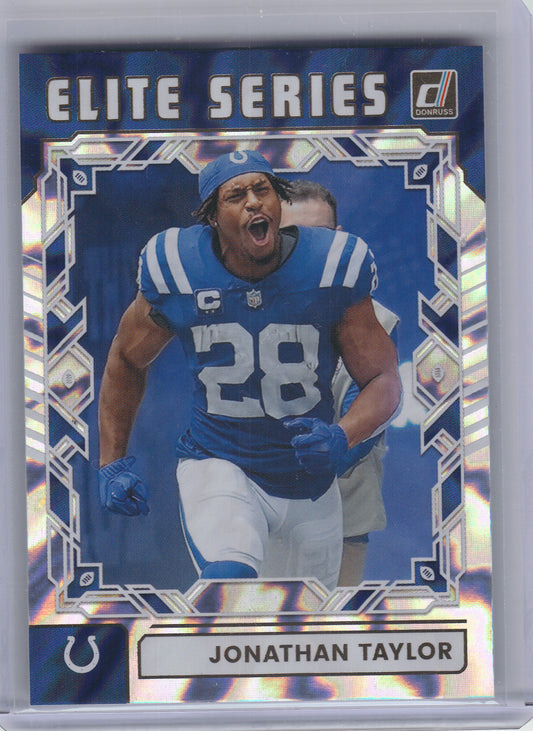 2025 Donruss #TES-JTA Jonathan Taylor The Elite Series Indianapolis Colts