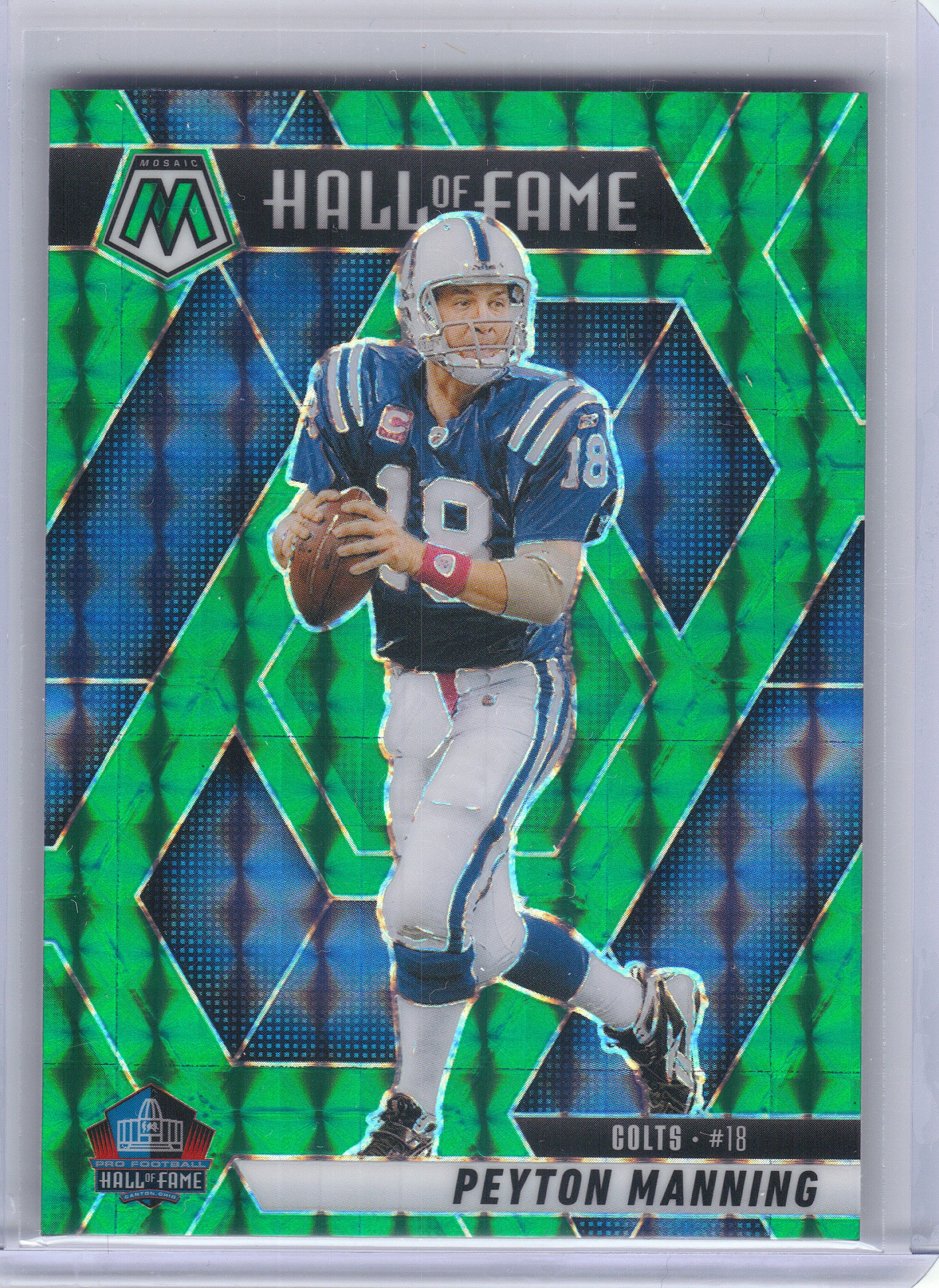 2025 Panini Mosaic #296 Peyton Manning Mosaic Green Indianapolis Colts