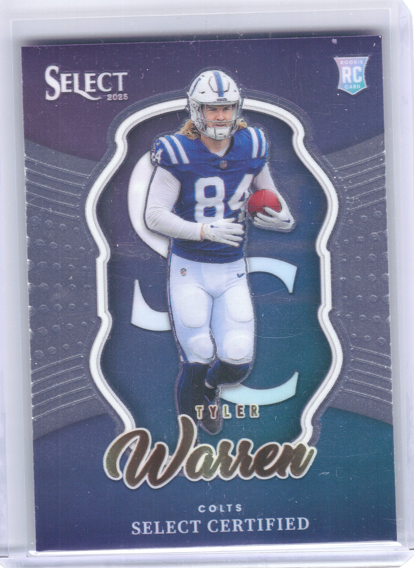 2025 Panini Select #8 Tyler Warren Select Certified Rookies Indianapolis Colts