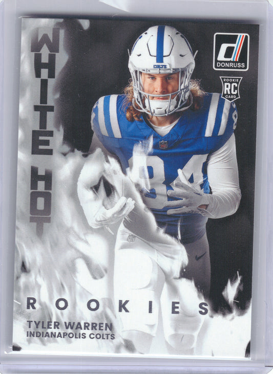 2025 Donruss #WHR-TWR Tyler Warren White Hot Rookies Indianapolis Colts