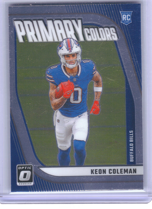 2024 Donruss Optic #10 Keon Coleman Rookie Primary Colors Buffalo Bills