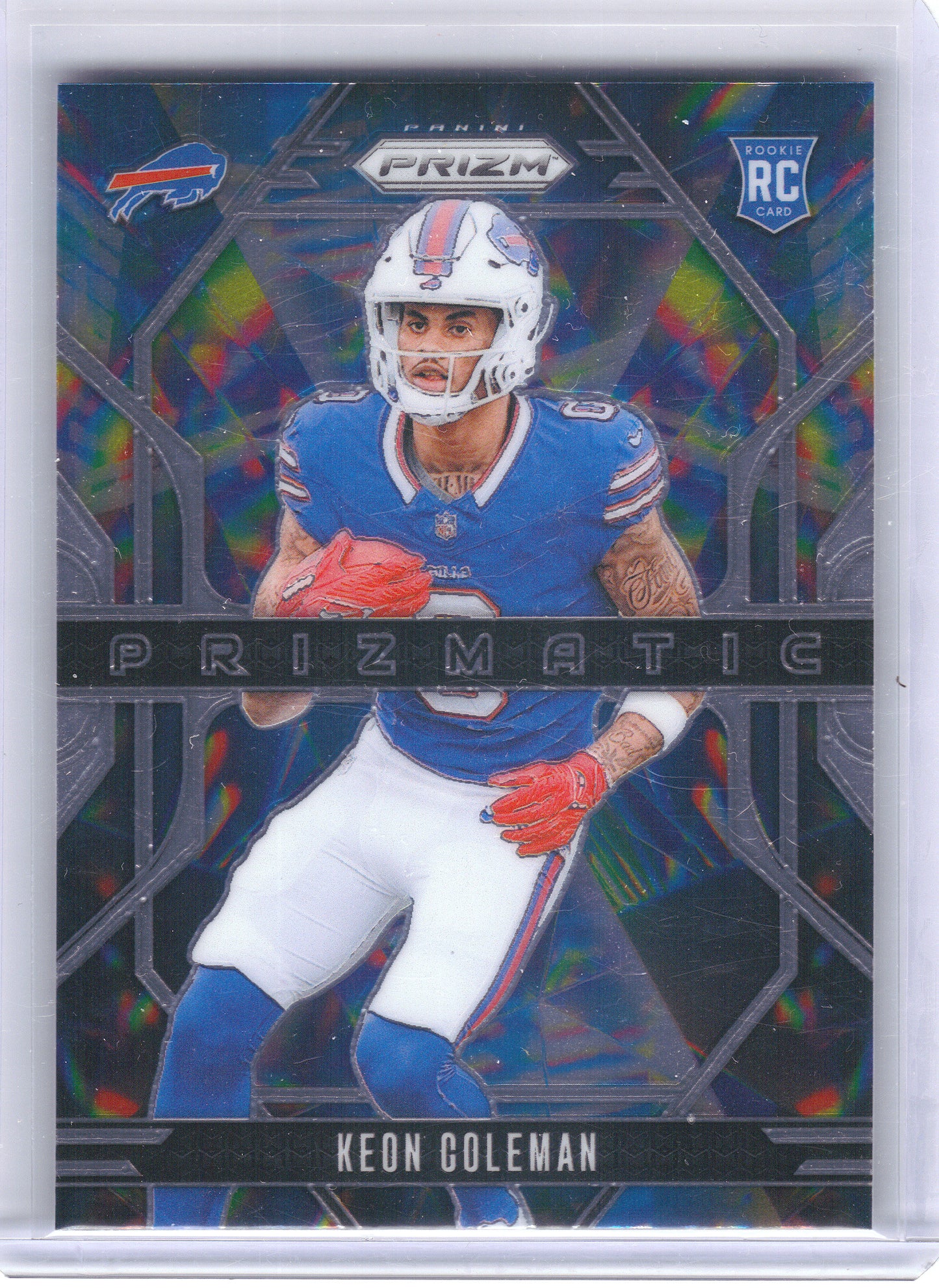 2024 Panini Prizm #15 Keon Coleman Prizmatic Buffalo Bills