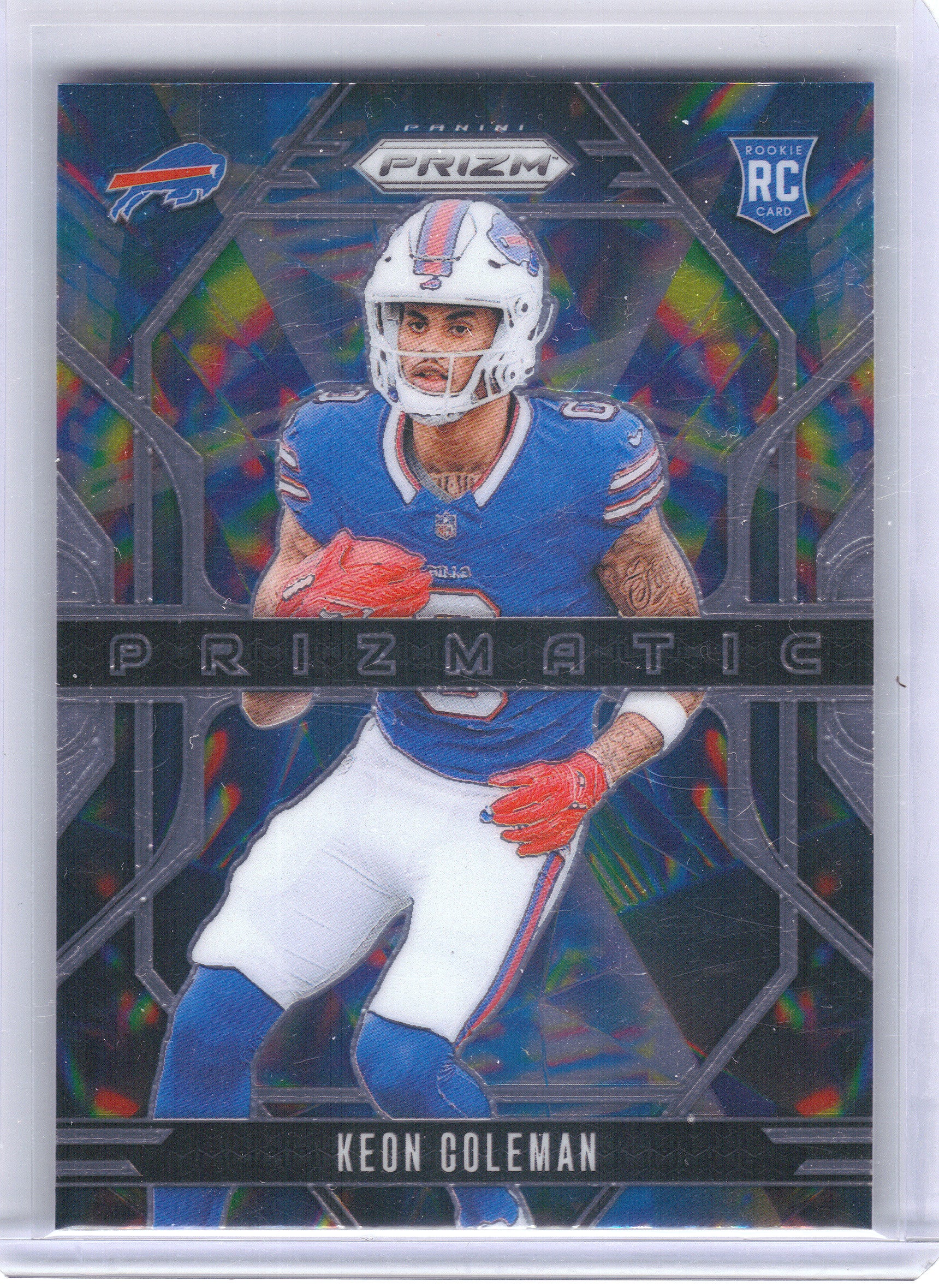 2024 Panini Prizm #15 Keon Coleman Prizmatic Buffalo Bills