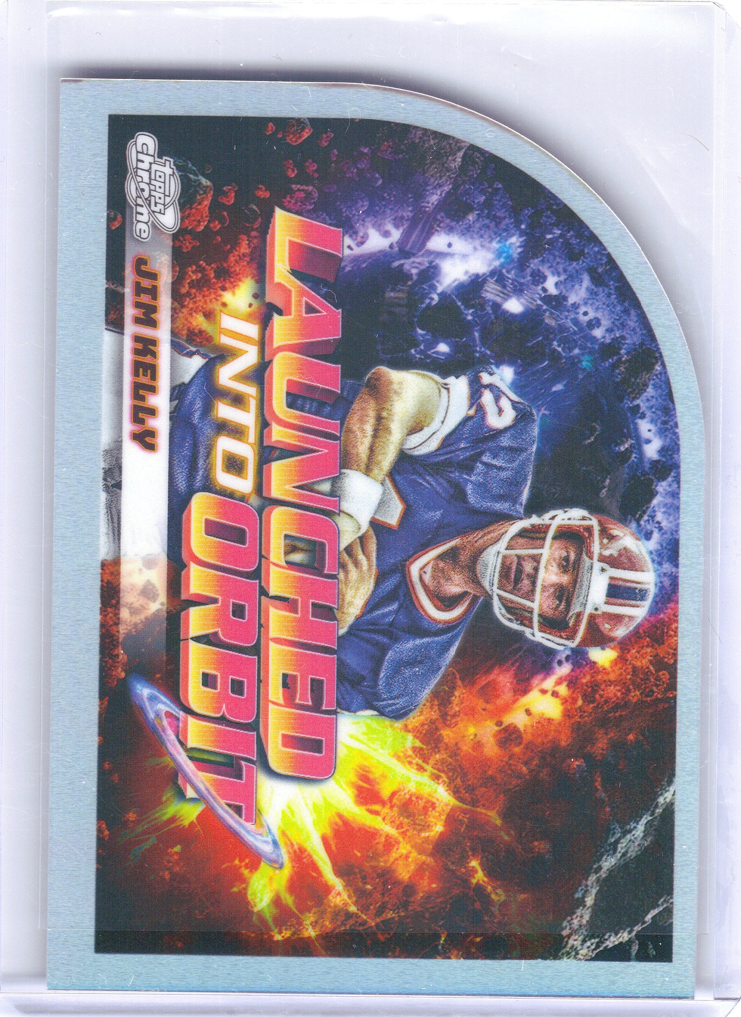 2024 Topps Chrome Cosmic #LIO-19 Jim Kelly Launched Into Orbit Buffalo Bills