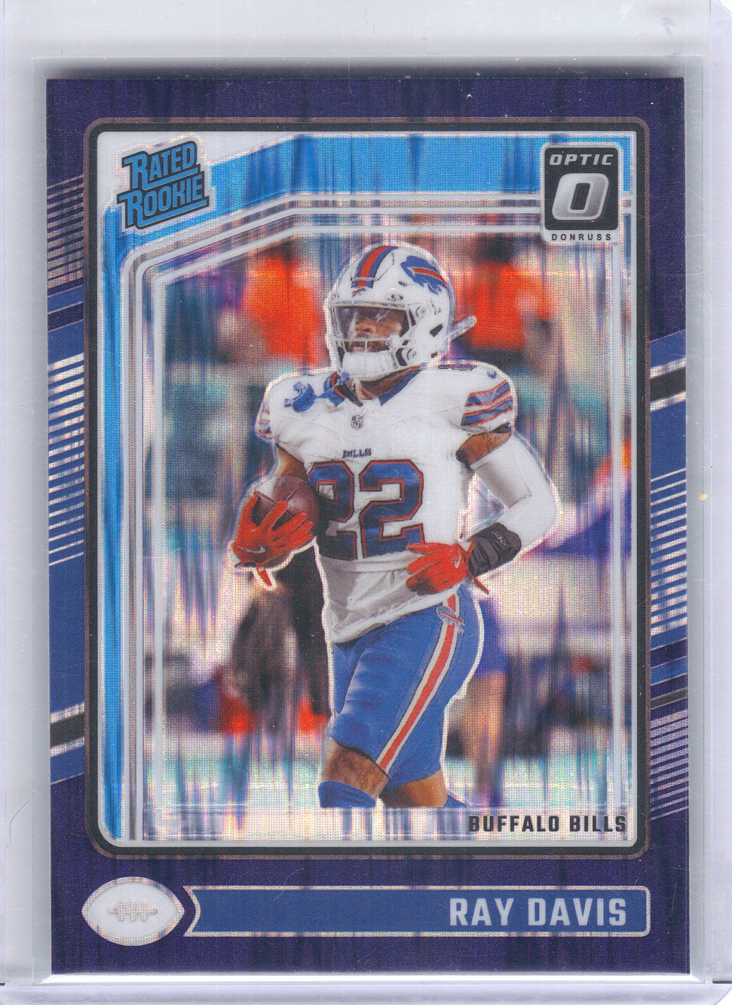 2024 Donruss Optic #283 Ray Davis Purple Shock Buffalo Bills