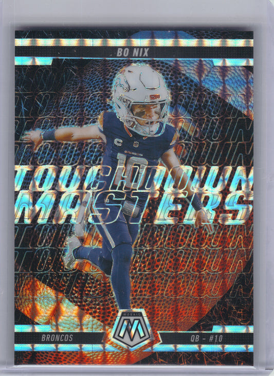 2025 Panini Mosaic #1 Bo Nix Touchdown Masters Mosaic Denver Broncos