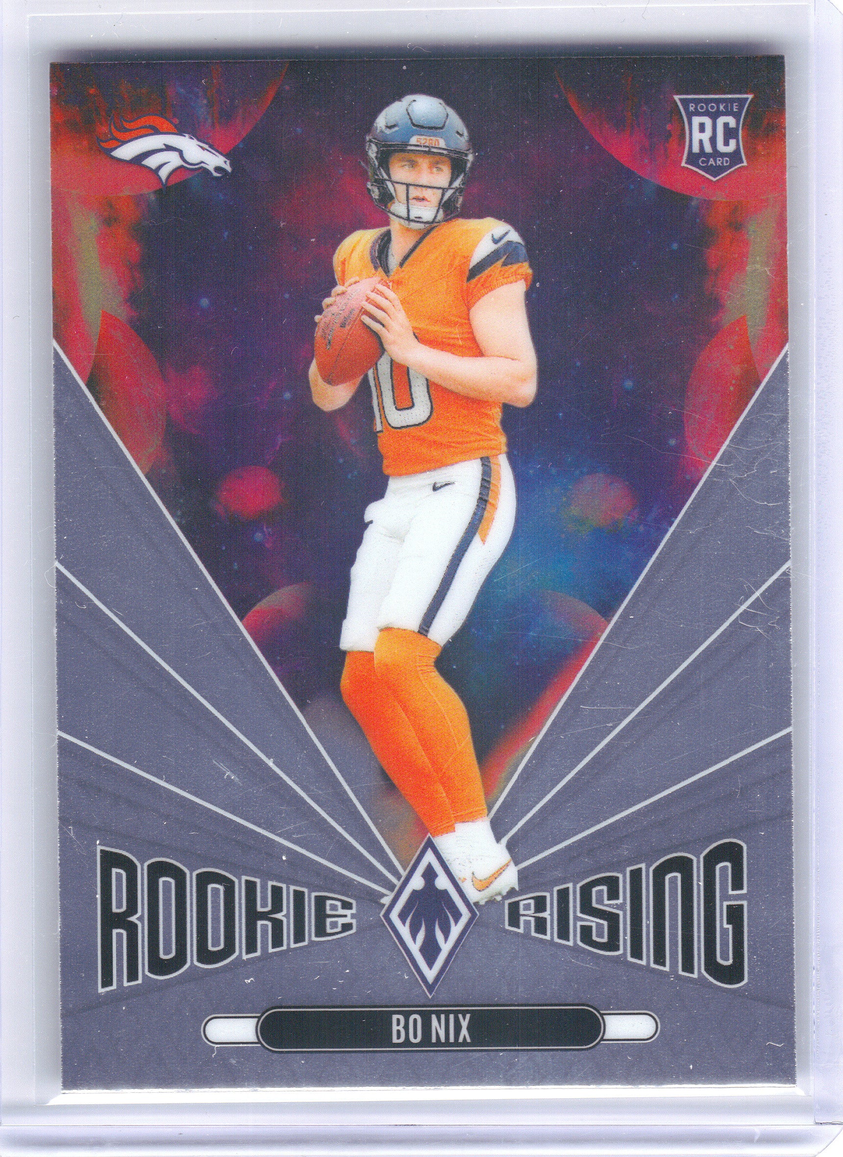 2024 Panini Phoenix #RR-BNX Bo Nix Rookie Rising Stars Denver Broncos