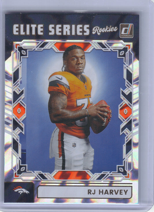 2025 Donruss #ESR-RHY RJ Harvey The Elite Series Rookies Denver Broncos