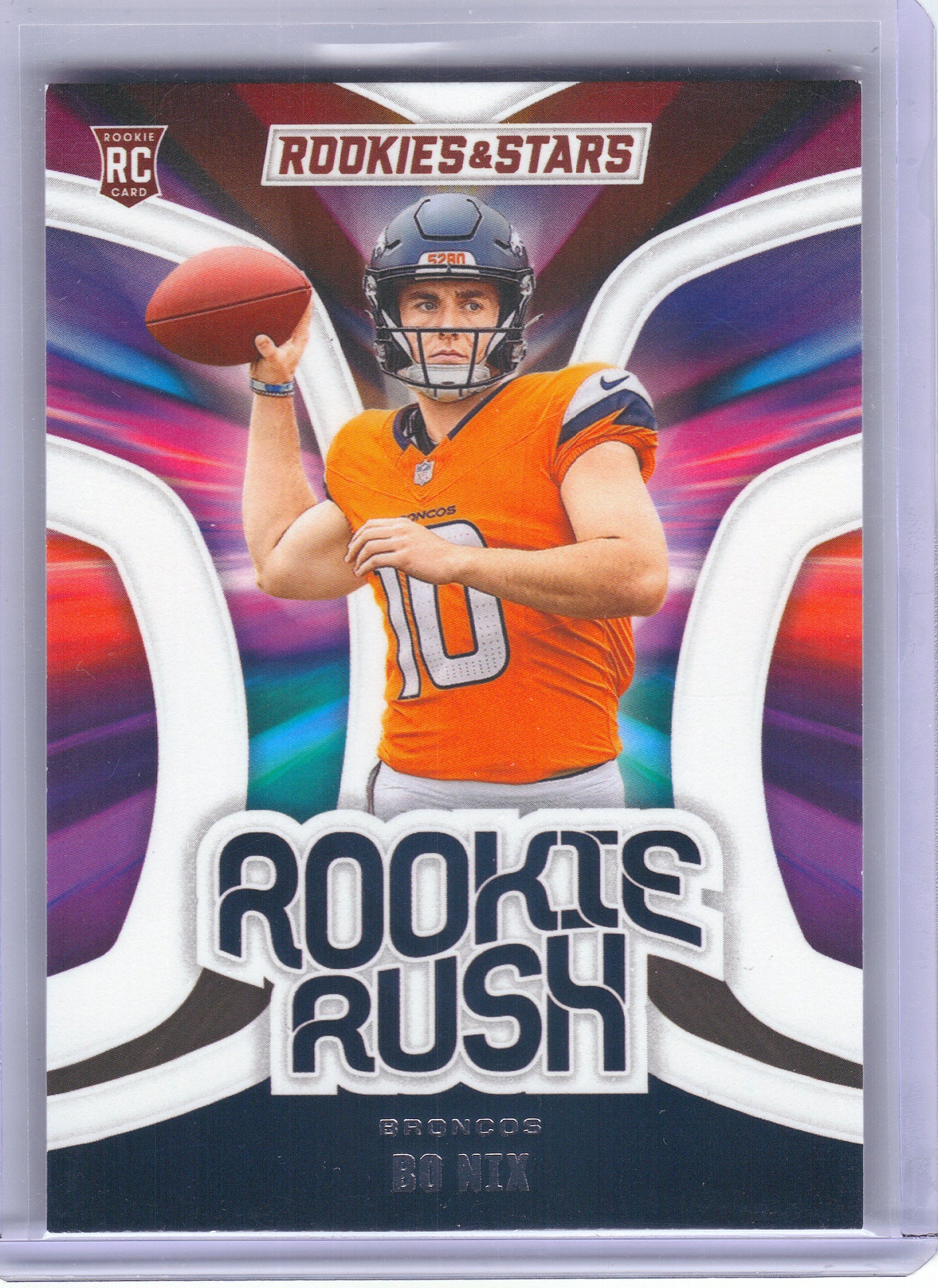 2024 Panini Rookies & Stars #RR-BNX Bo Nix Rookie Rush Denver Broncos