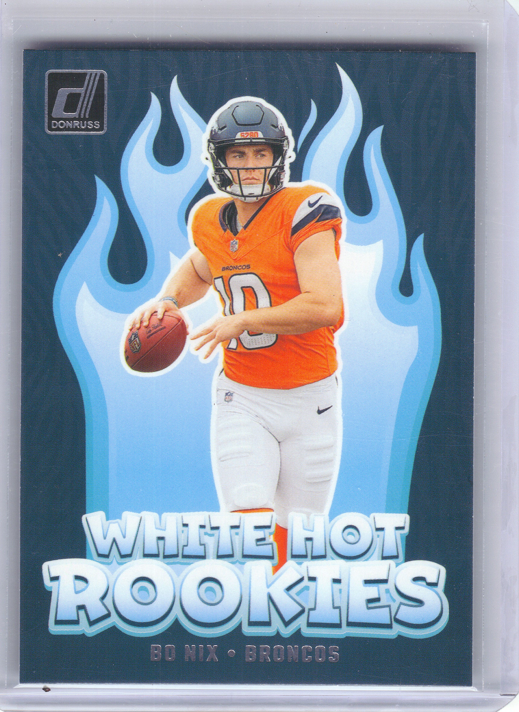2024 Donruss #WH9 Bo Nix White Hot Rookies Denver Broncos