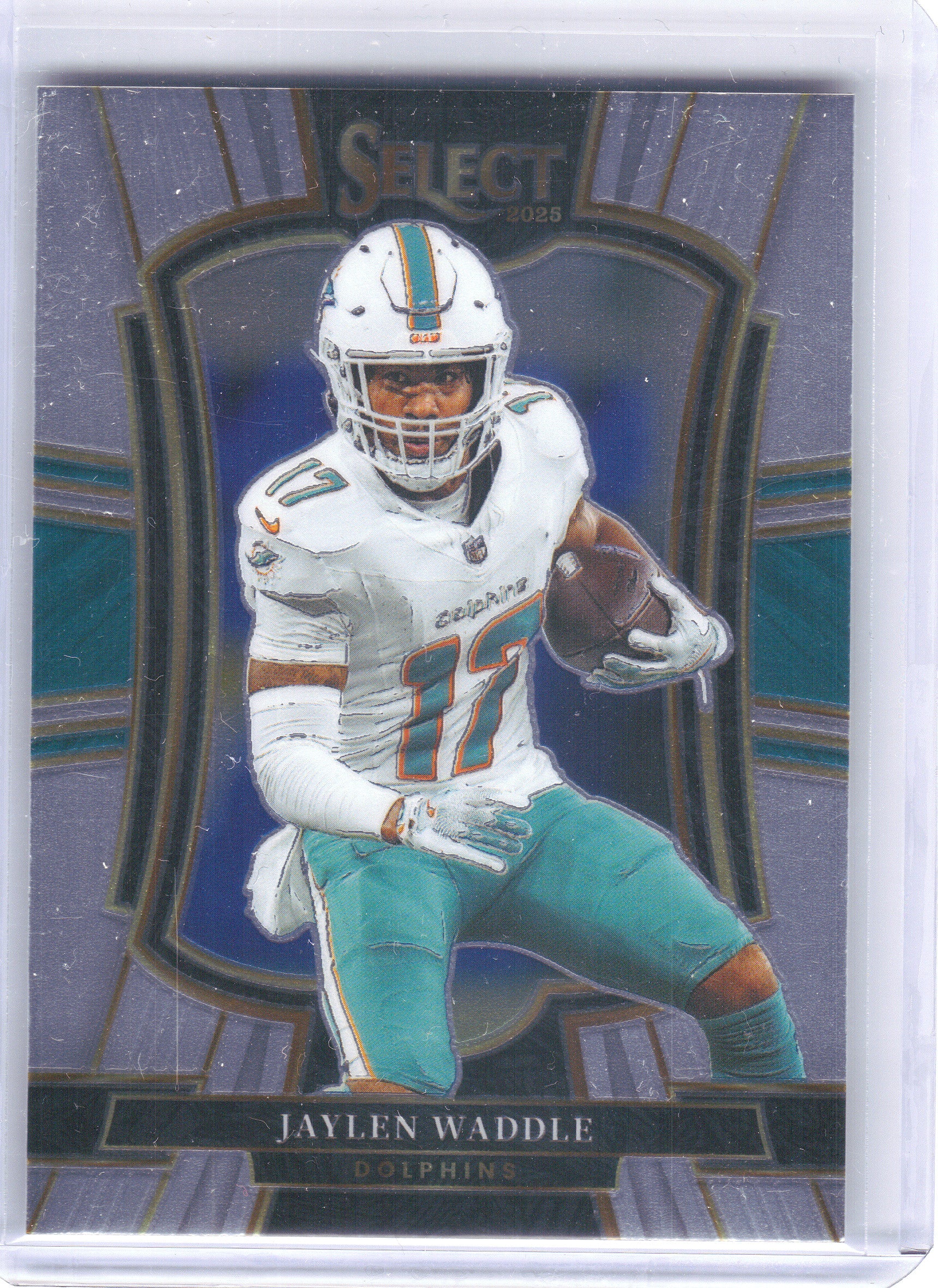2025 Panini Select #182 Jaylen Waddle Miami Dolphins