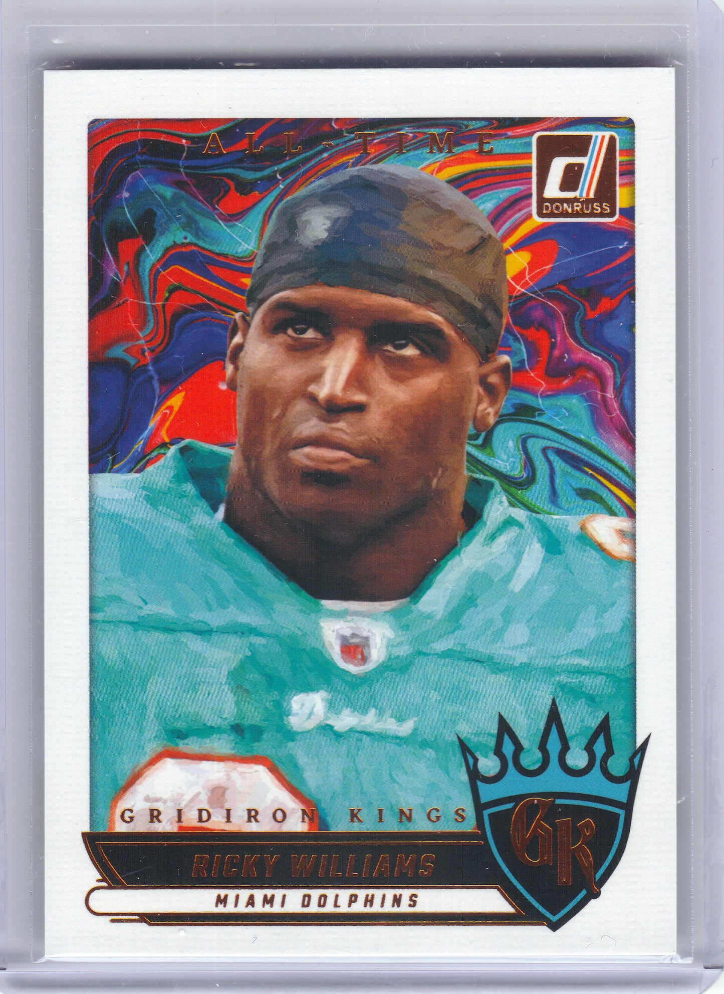 2025 Donruss #ATGK-RWS Ricky Williams All-Time Gridiron Kings Miami Dolphins