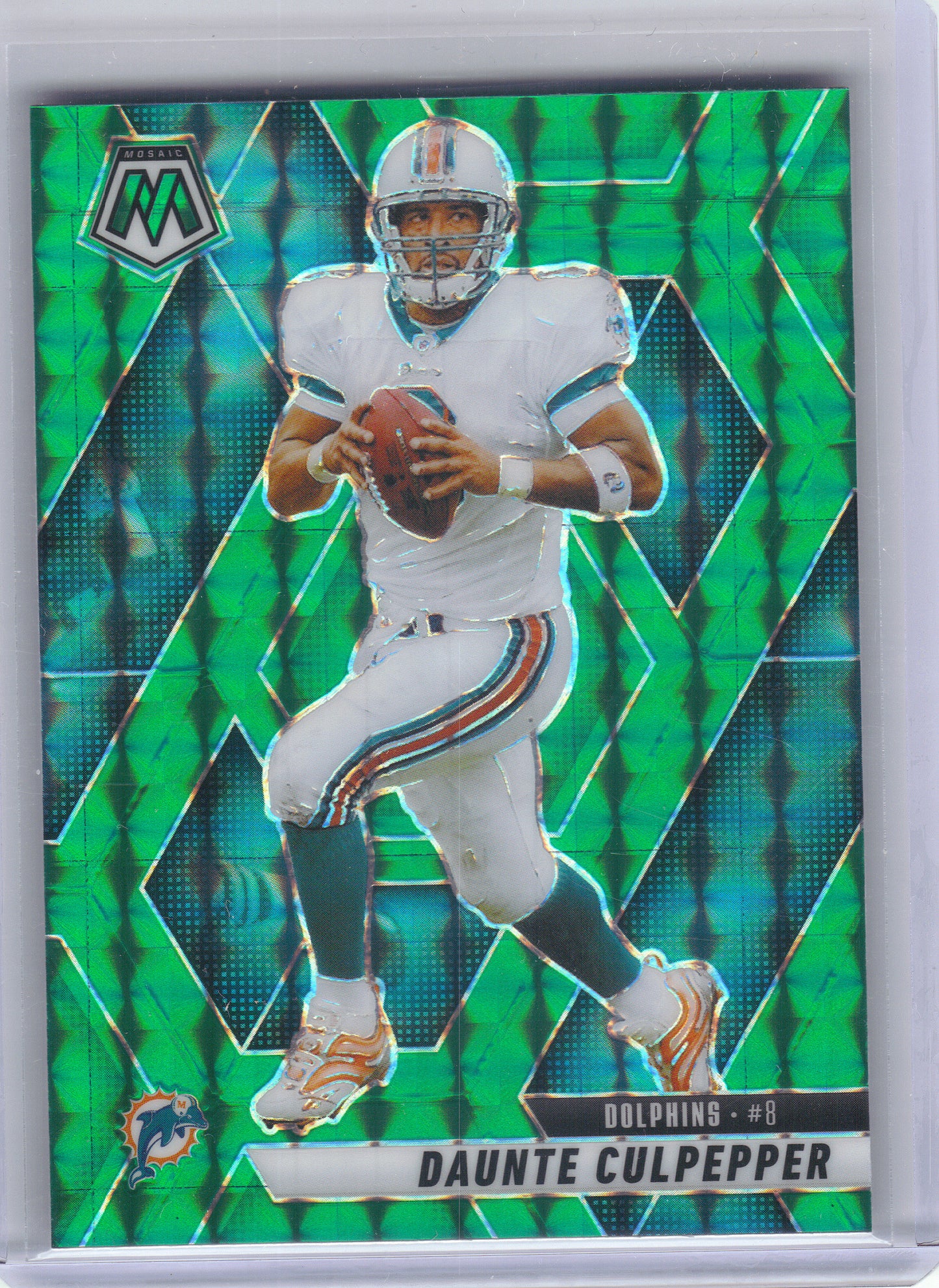 2025 Panini Mosaic #131 Daunte Culpepper Mosaic Green Miami Dolphins