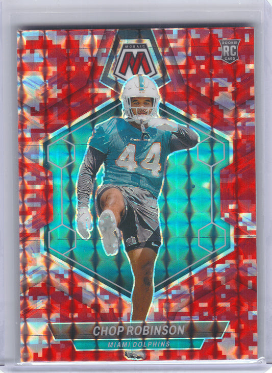 2024 Panini Mosaic #321 Chop Robinson Mosaic Camo Pink Miami Dolphins