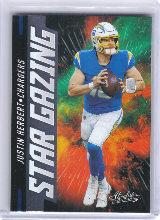 2021 Panini Absolute #SG6 Justin Herbert Star Gazing Los Angeles Chargers