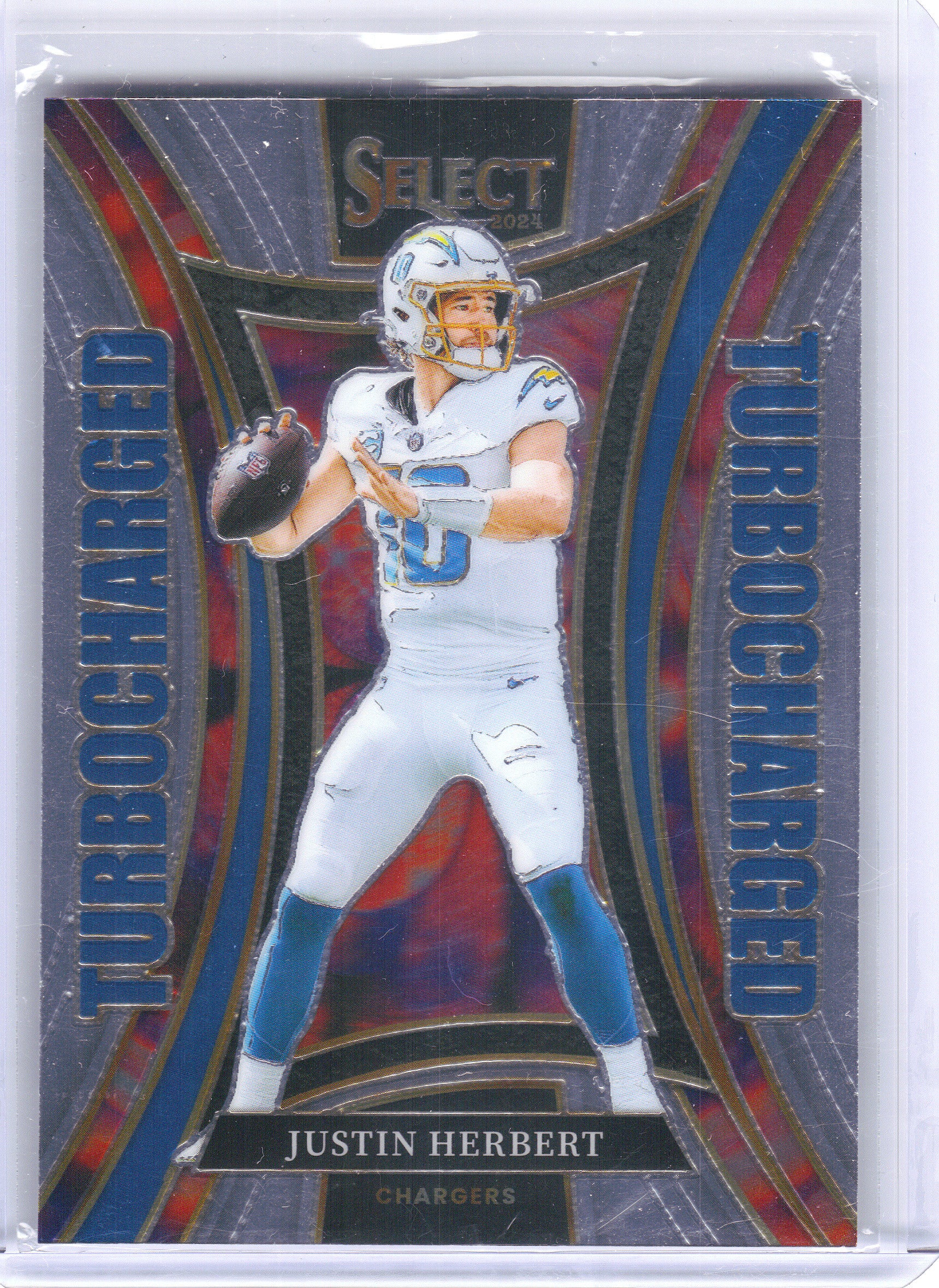 2024 Panini Select #9 Justin Herbert Turbocharged Los Angeles Chargers