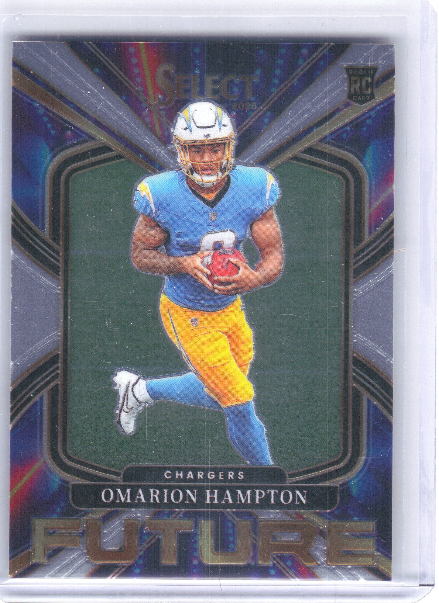 2025 Panini Select #13 Omarion Hampton Select Future Los Angeles Chargers