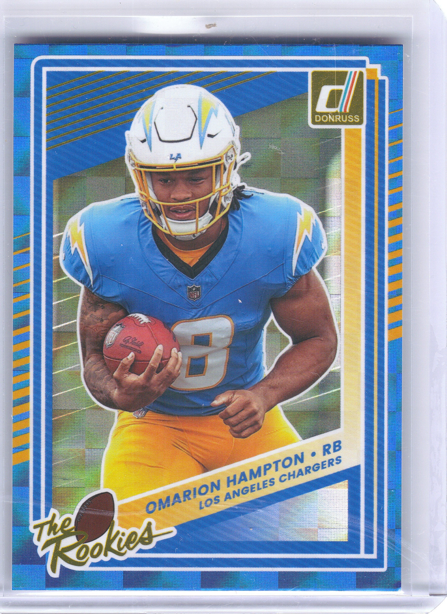 2025 Donruss #8 Omarion Hampton The Rookies Los Angeles Chargers