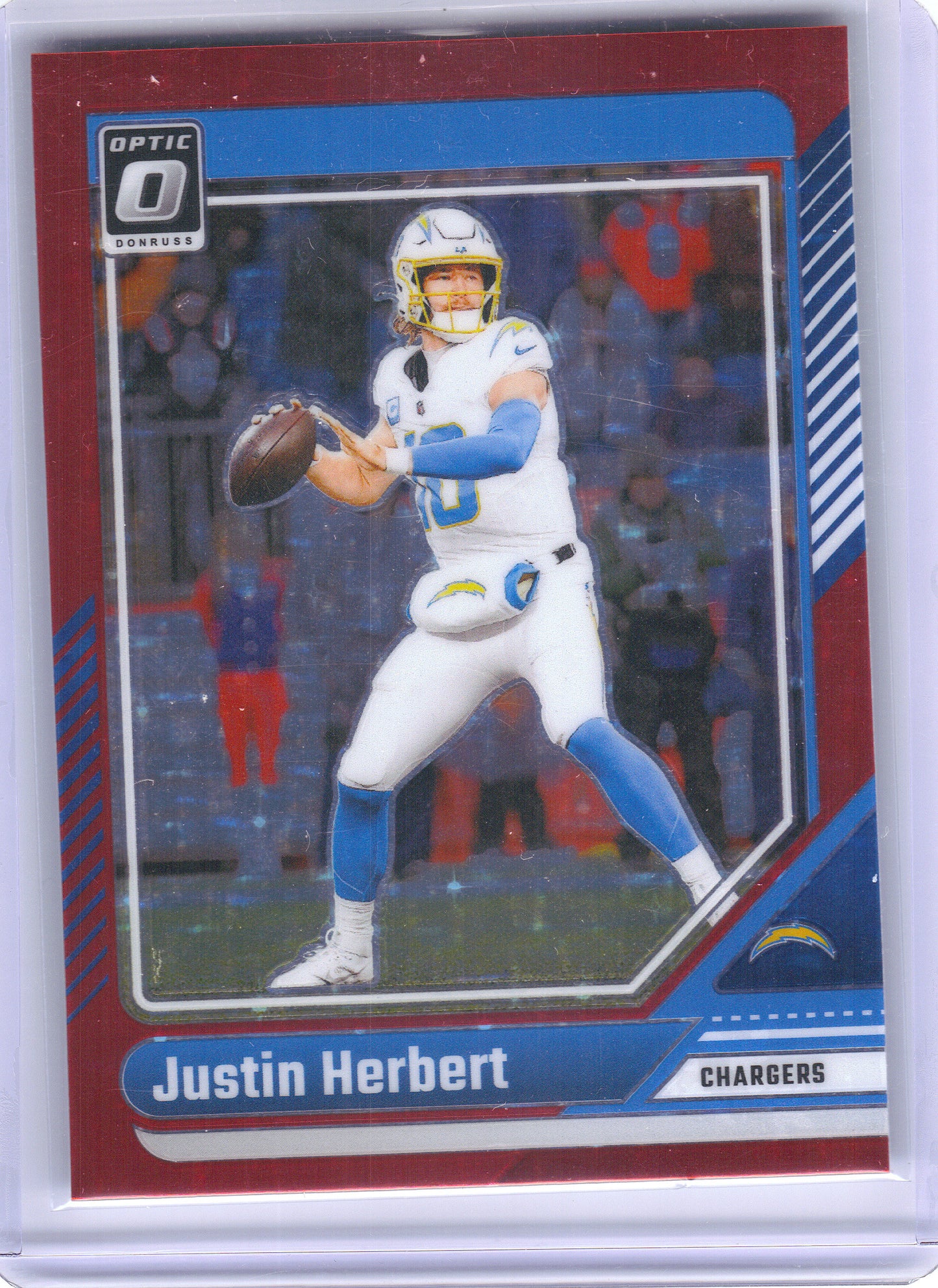 2024 Donruss Optic #106 Justin Herbert Stars Red Los Angeles Chargers