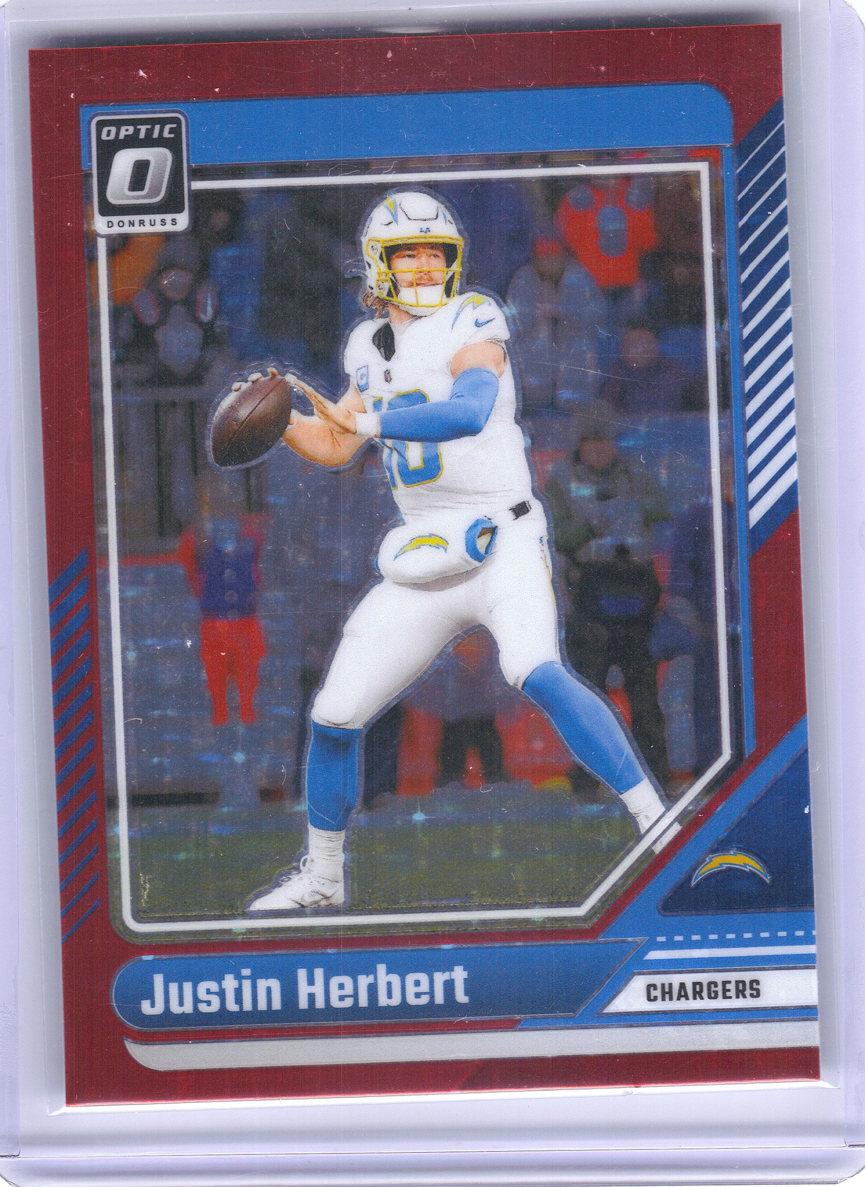 2024 Donruss Optic #106 Justin Herbert Stars Red Los Angeles Chargers