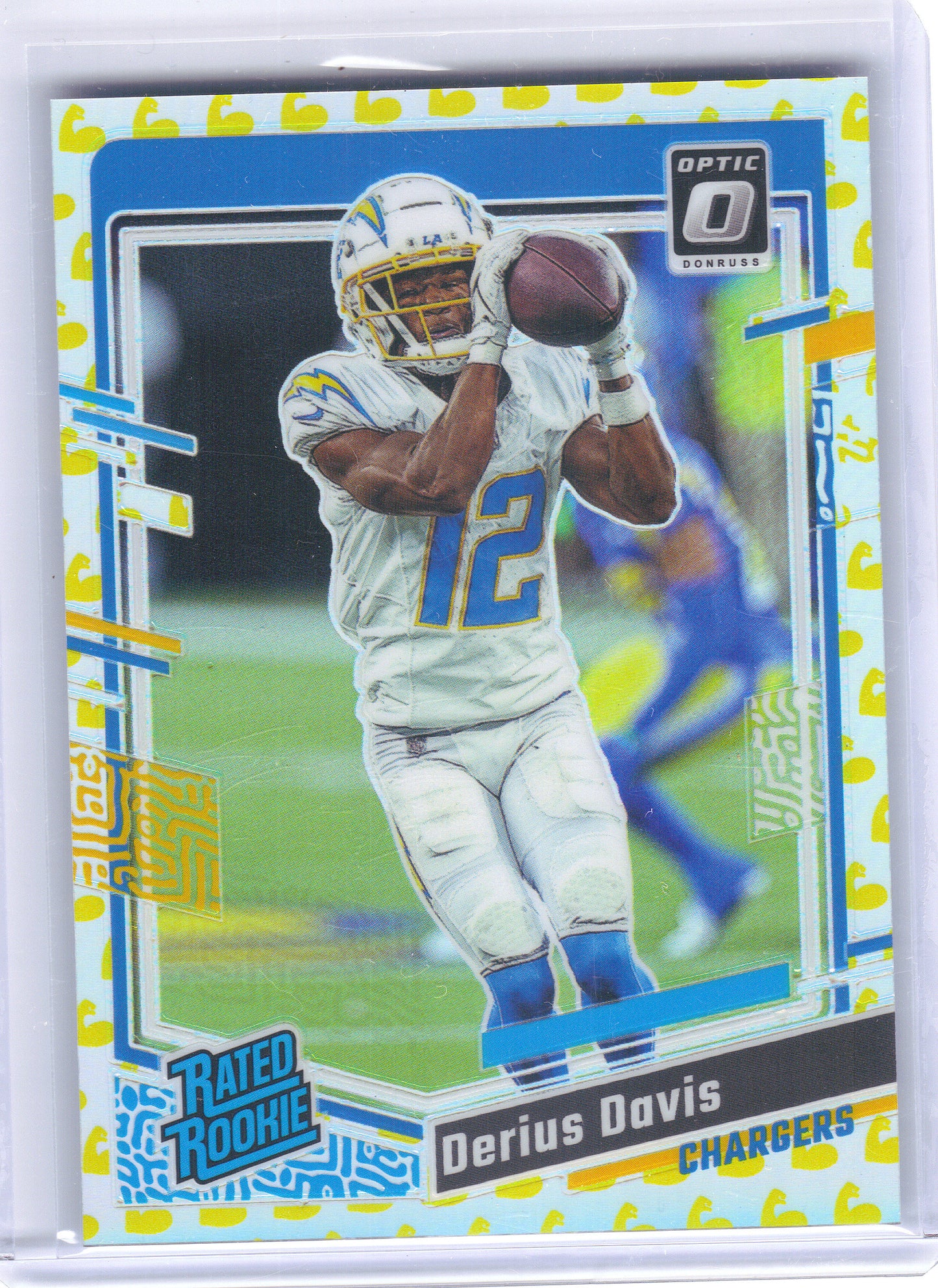 2023 Donruss Optic #264 Derius Davis Flex #/149 Los Angeles Chargers SN,RC