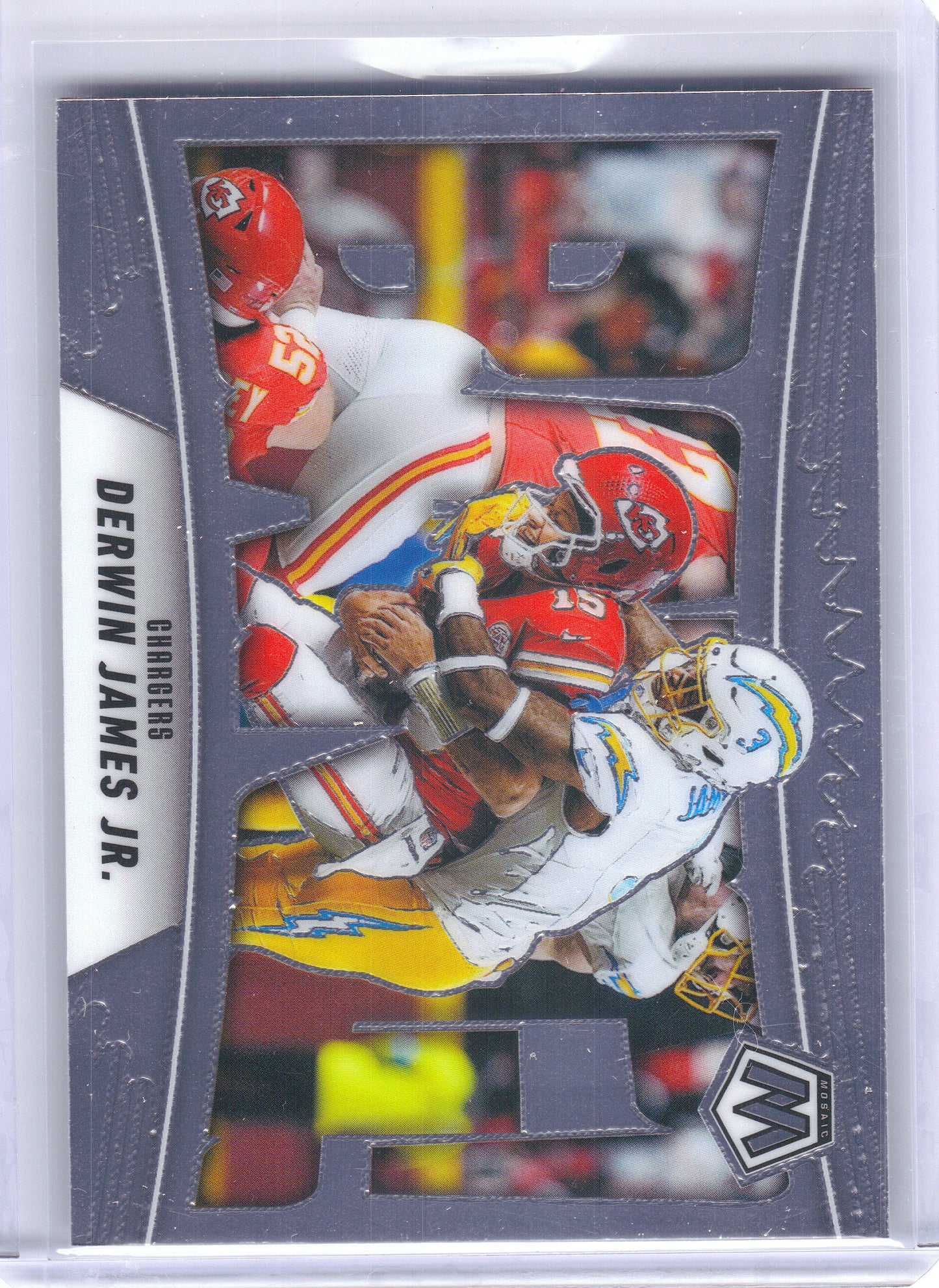 2025 Panini Mosaic #4 Derwin James Jr. Bang! Los Angeles Chargers