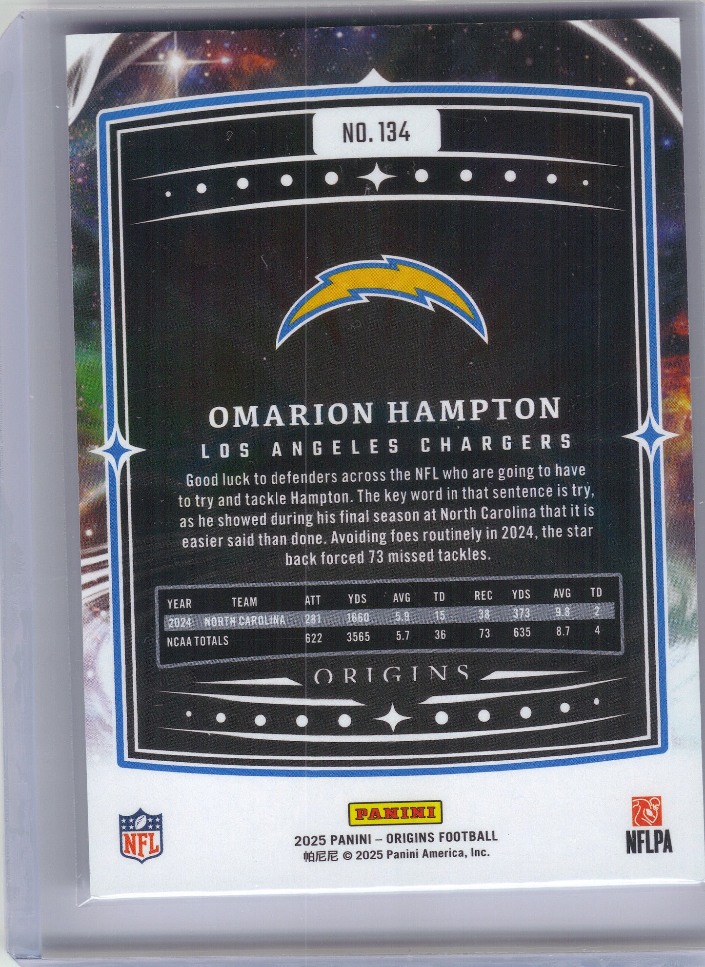 2025 Panini Origins #125 Tre Harris Los Angeles Chargers RC