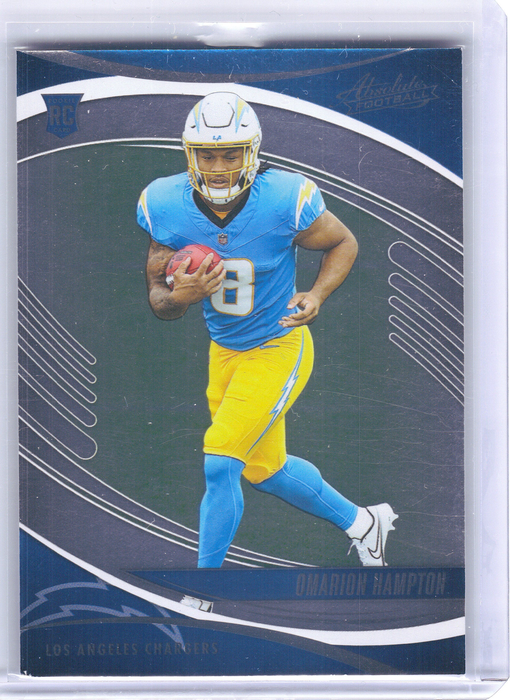 2025 Panini Absolute #166 Omarion Hampton Retail Los Angeles Chargers RC