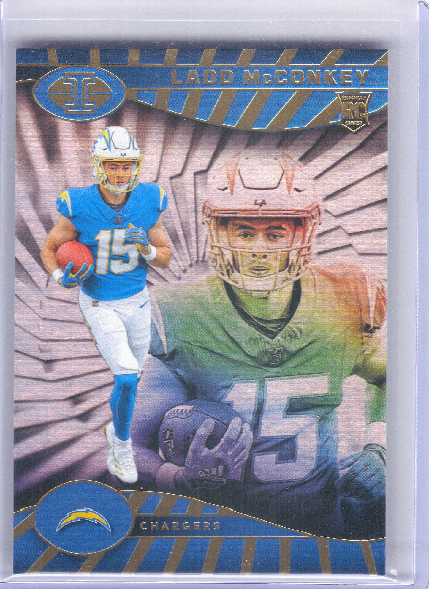 2024 Panini Illusions #51 Ladd McConkey Hobby 55pt Los Angeles Chargers RC