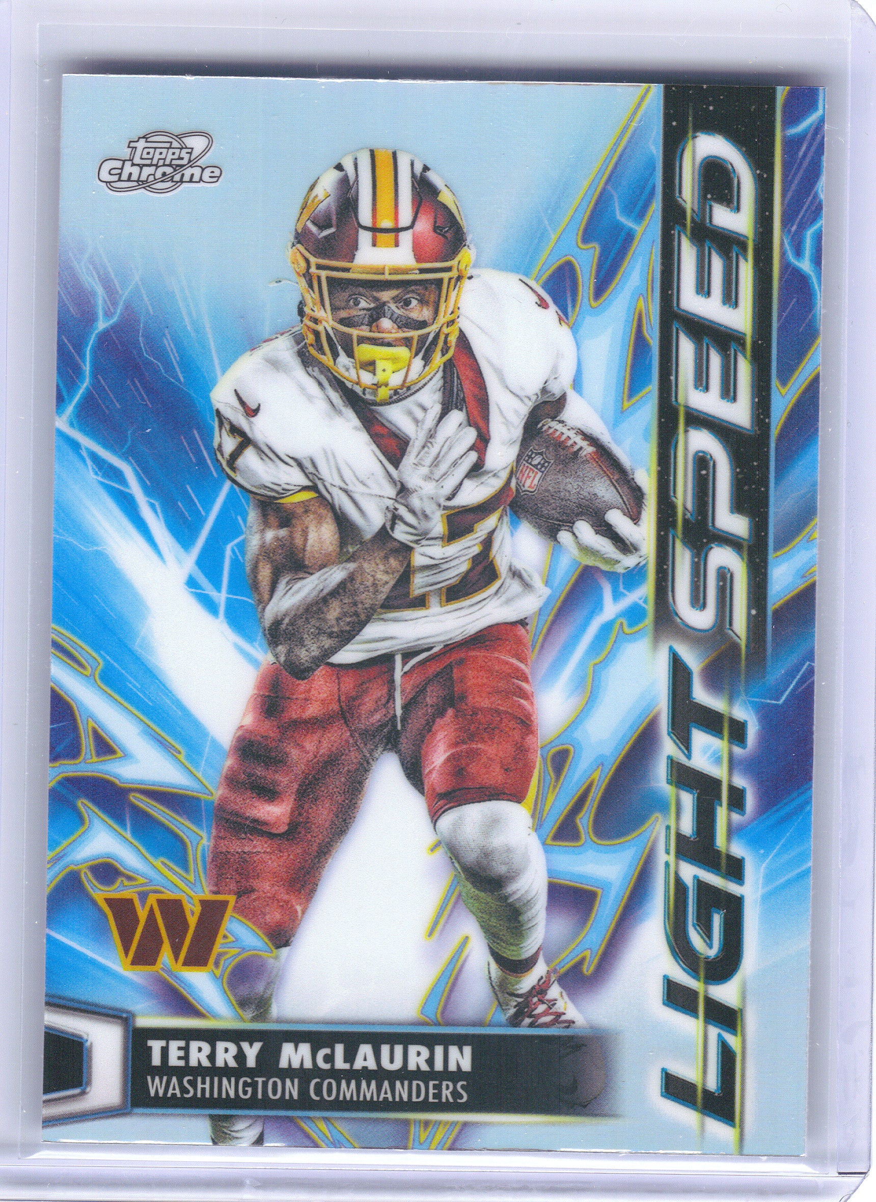 2025 Topps Chrome Cosmic #LS-35 Terry McLaurin Light Speed Washington Commanders