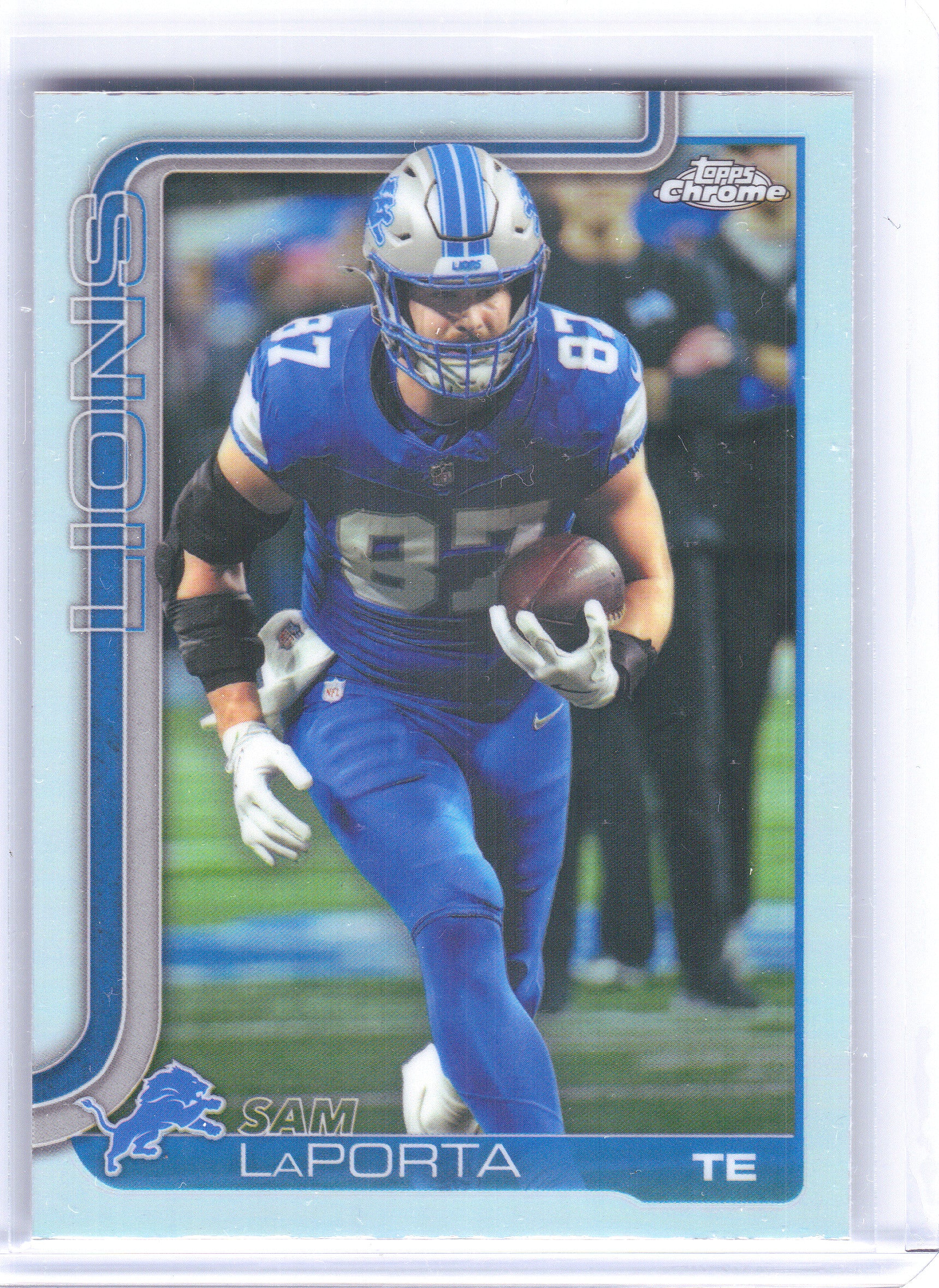 2025 Topps Chrome #100 Sam LaPorta Refractor Detroit Lions
