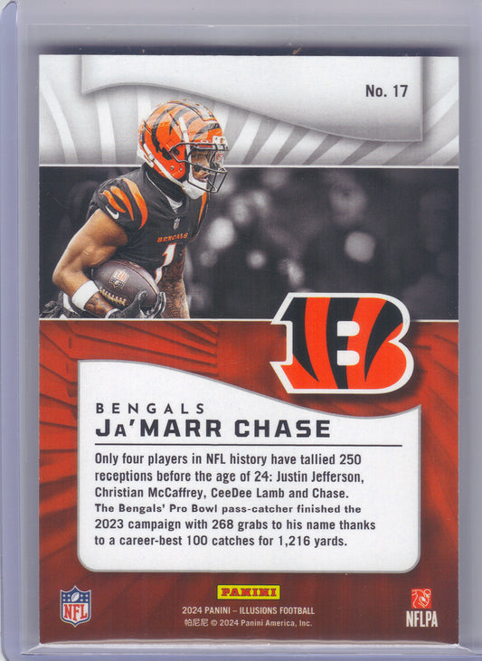 2024 Panini Illusions #17 Ja'Marr Chase Hobby 55t Cincinnati Bengals