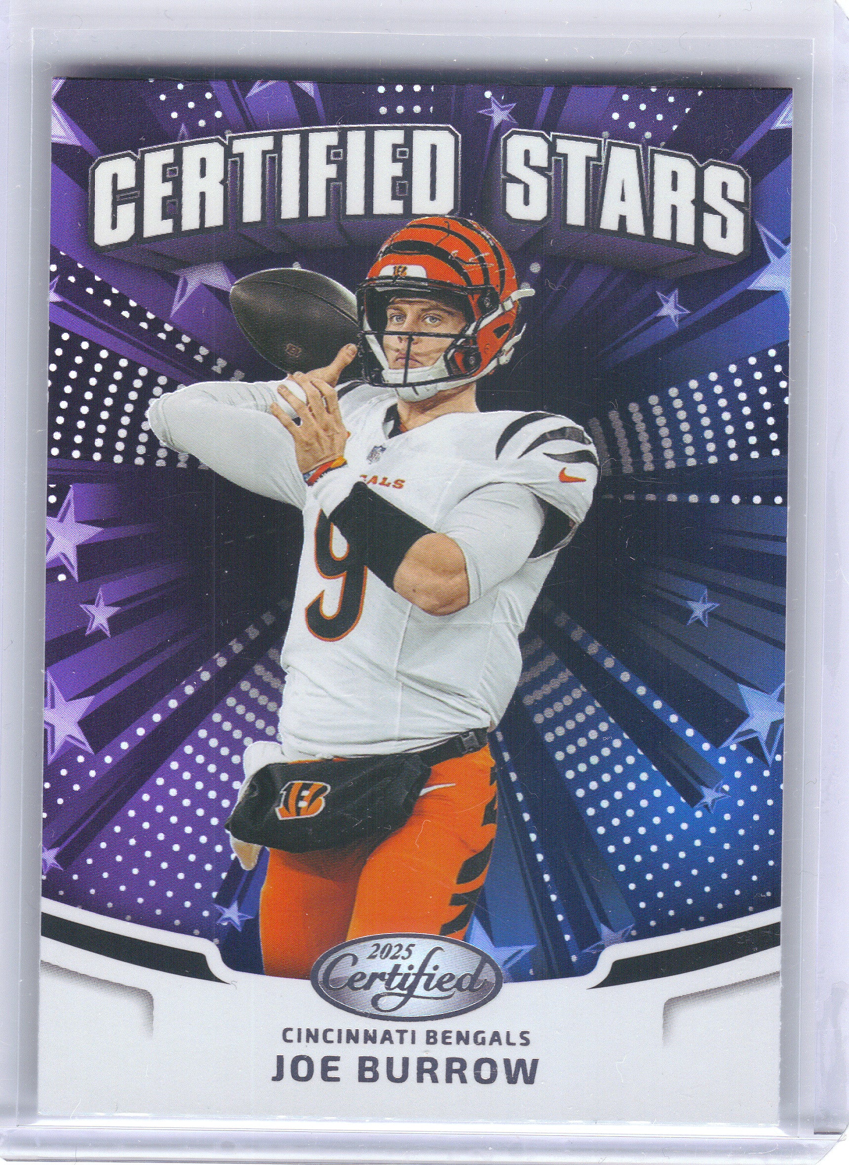 2025 Panini Certified #CST-JBW Joe Burrow Certified Stars Cincinnati Bengals