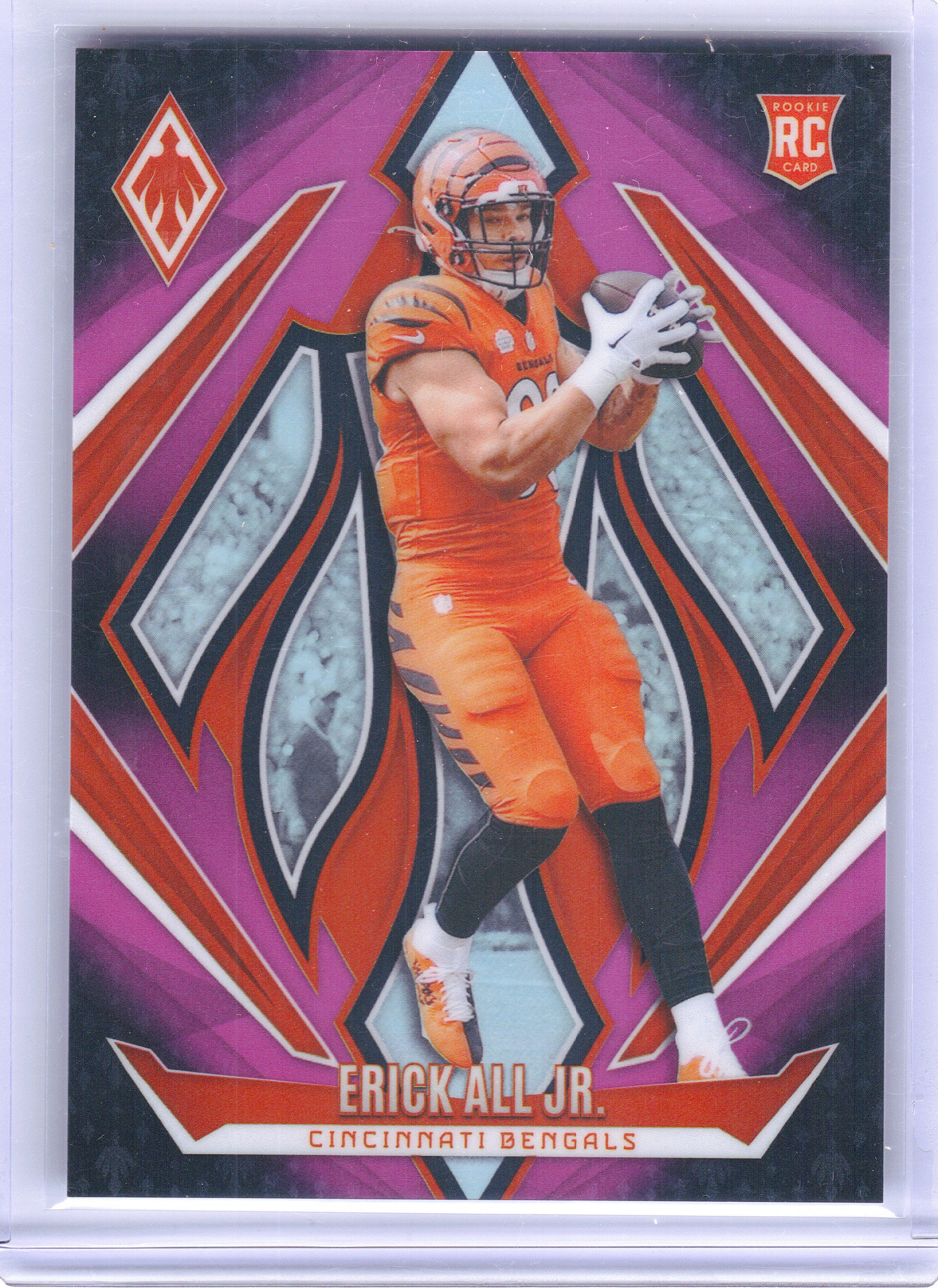 2024 Panini Phoenix #183 Erick All Jr. Pink Fade #/88 Cincinnati Bengals SN,RC