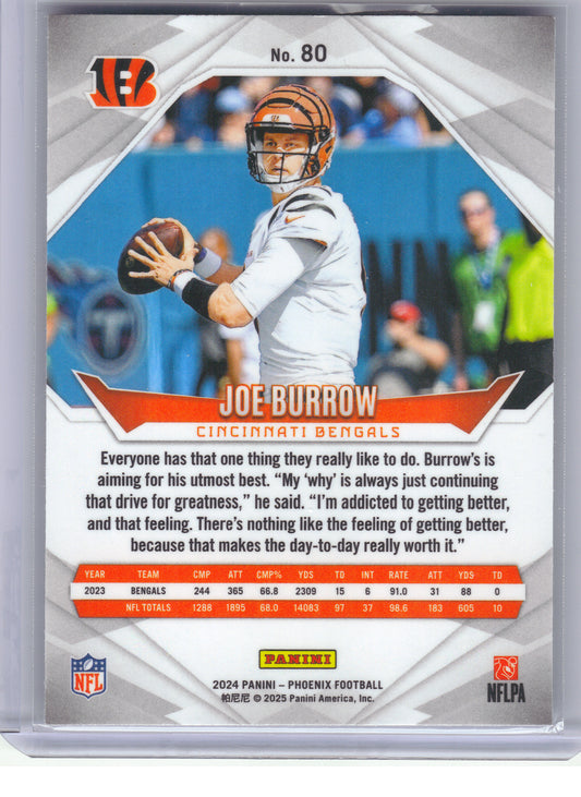 2024 Panini Phoenix #80 Joe Burrow International Cincinnati Bengals