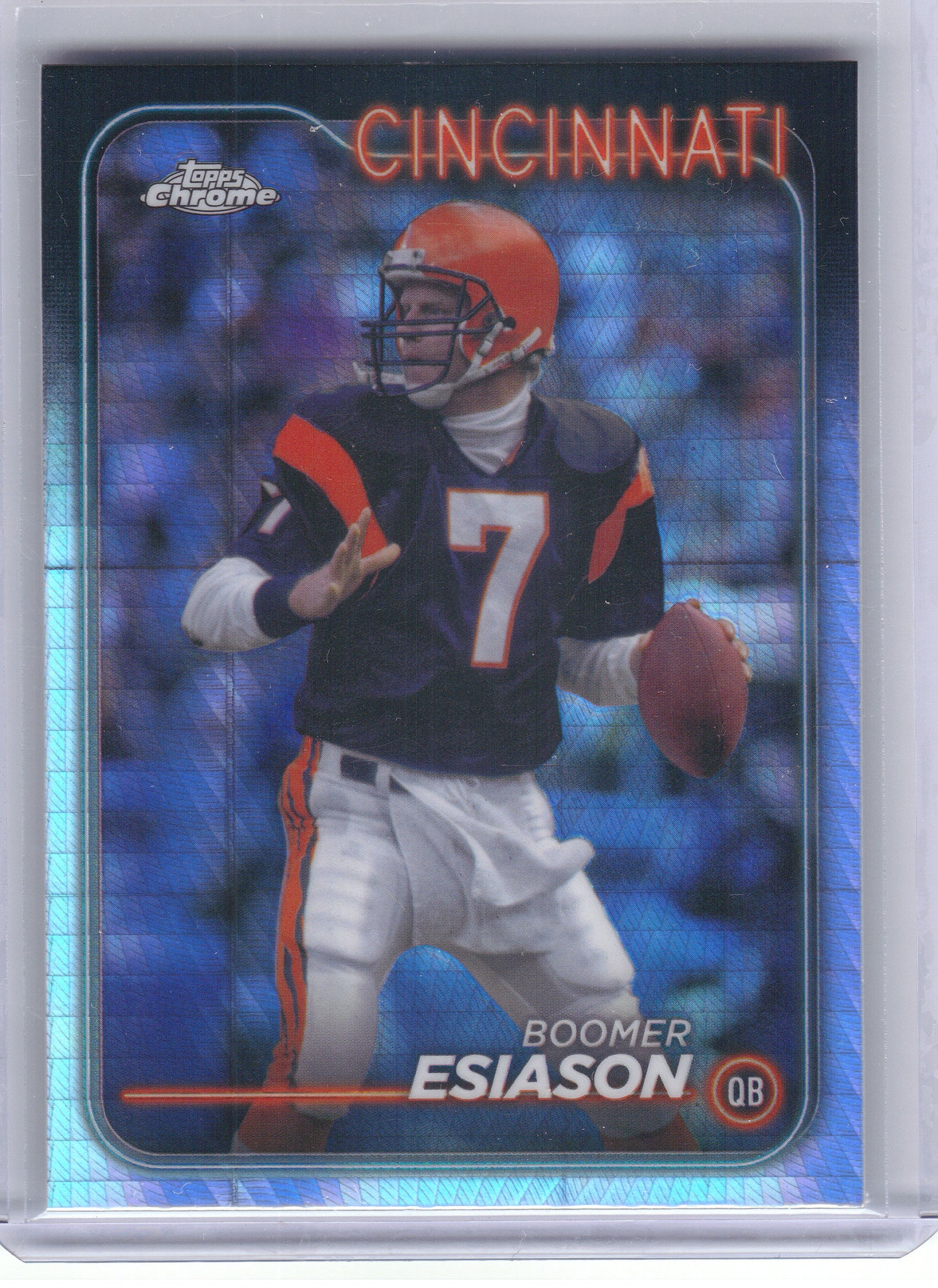 2024 Topps Chrome #27 Boomer Esiason Prism Refractor Cincinnati Bengals