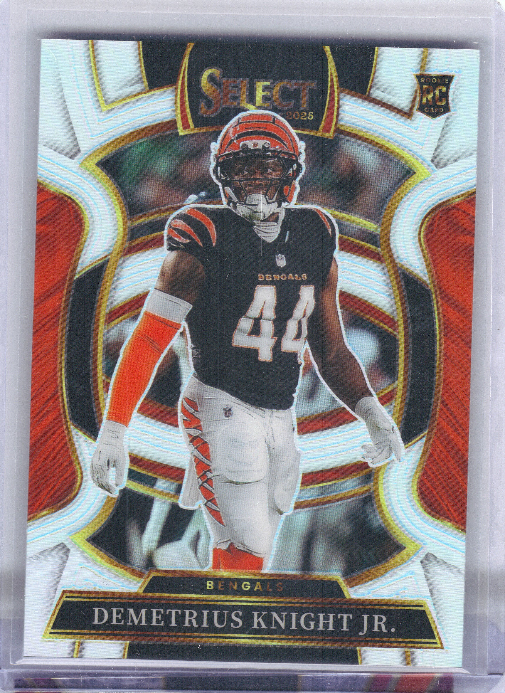 2025 Panini Select #58 Demetrius Knight Jr. Silver Prizm Cincinnati Bengals RC