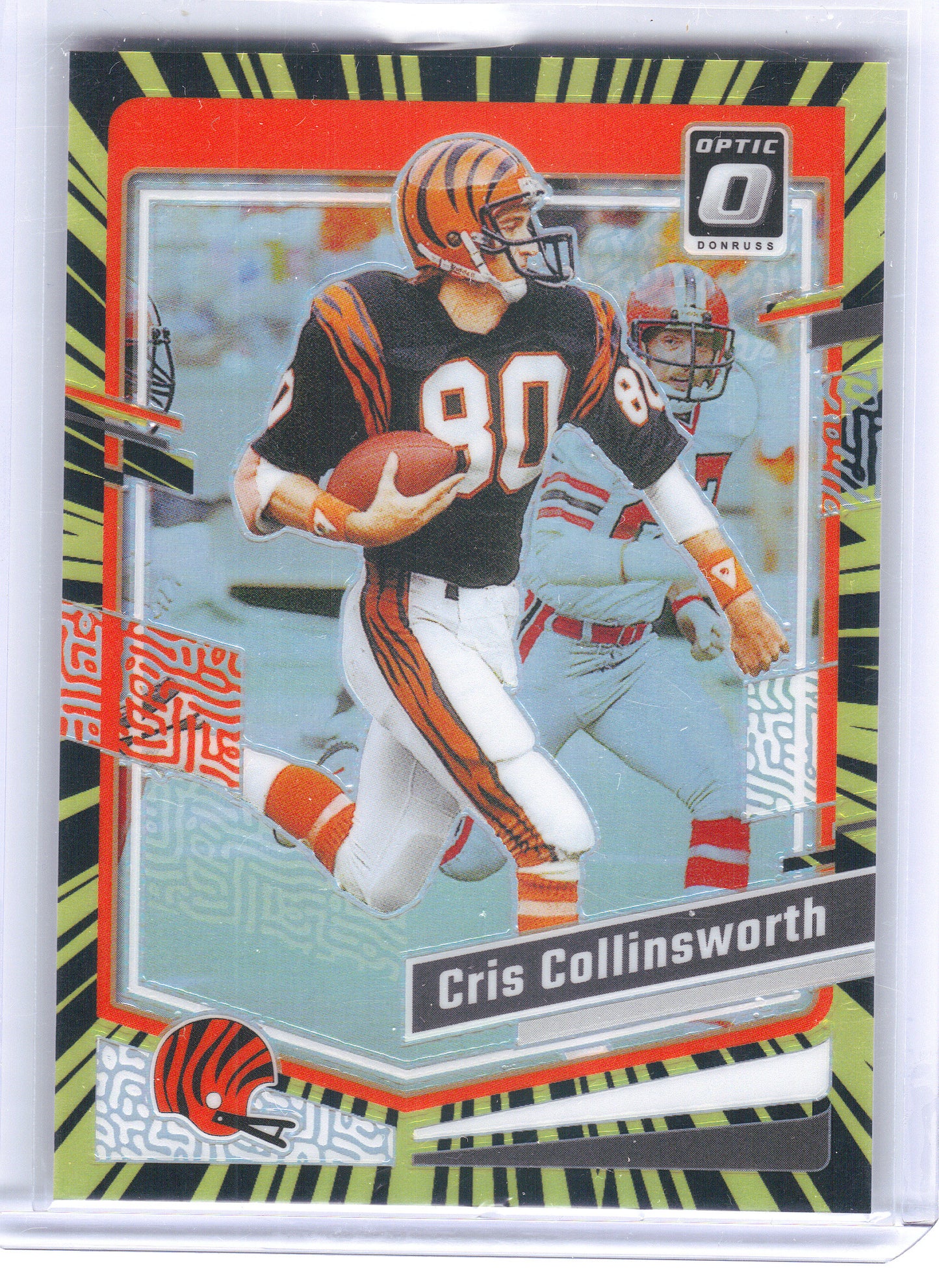 2023 Donruss Optic #39 Cris Collinsworth Electricity #/69 Cincinnati Bengals SN
