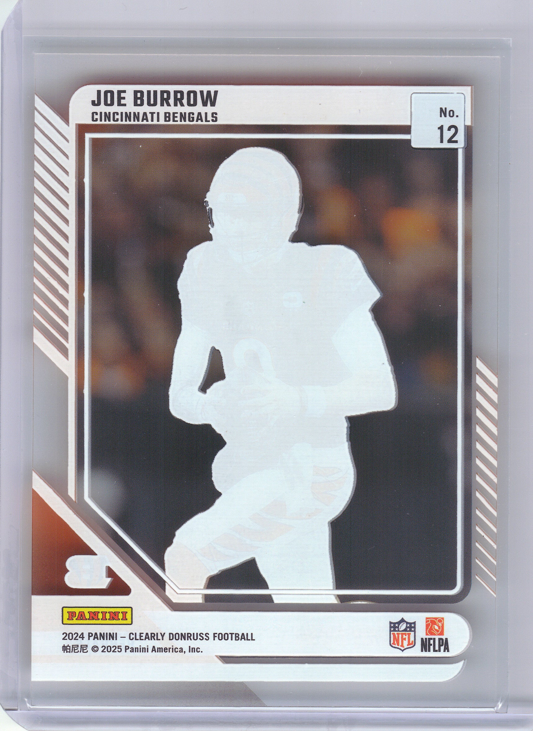 2024 Clearly Donruss #12 Joe Burrow Cincinnati Bengals