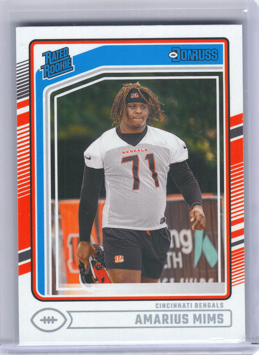 2024 Donruss #350 Amarius Mims Cincinnati Bengals RC