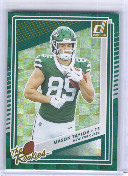 2025 Donruss #24 Mason Taylor The Rookies New York Jets