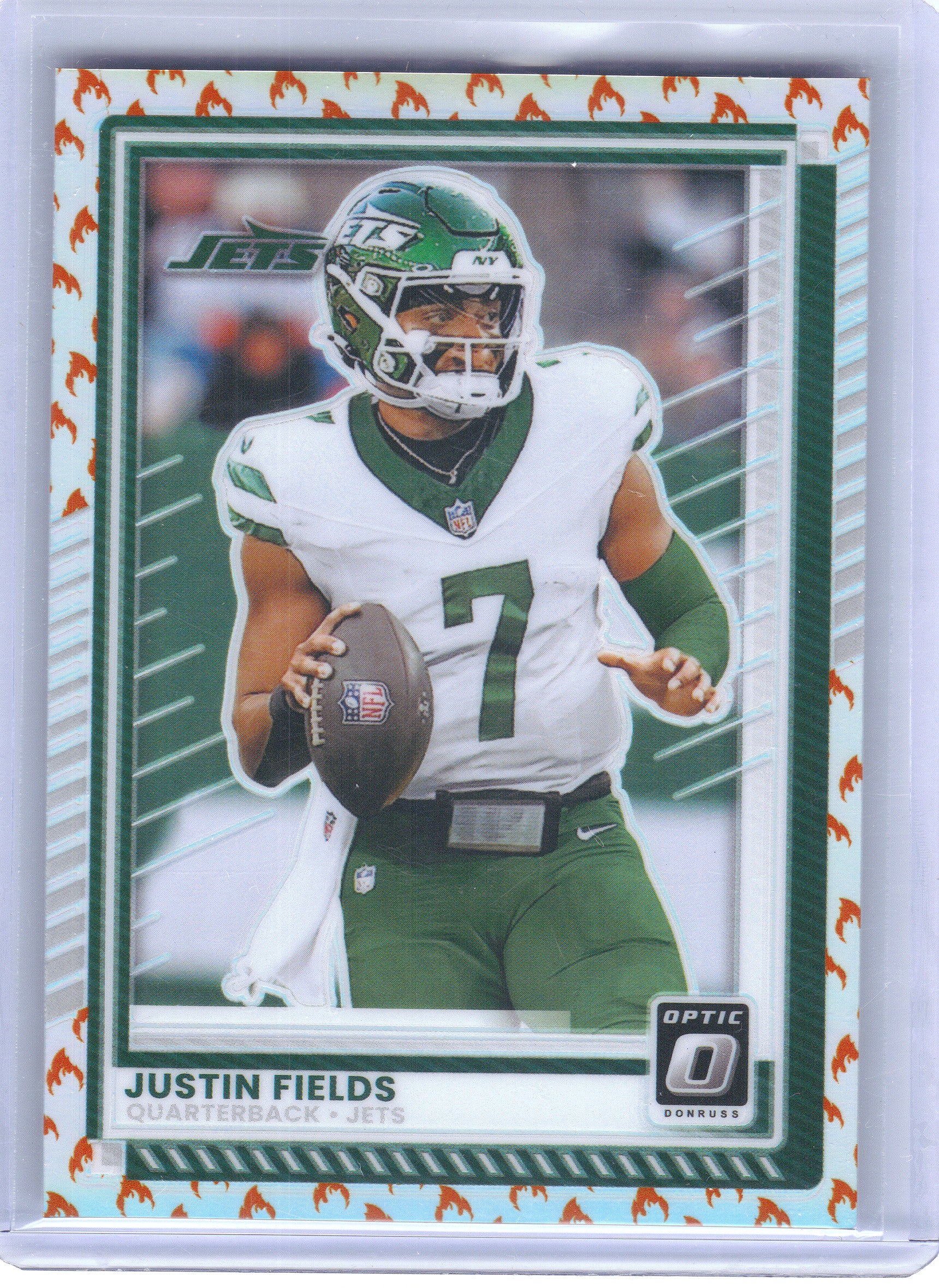2025 Donruss Optic #167 Justin Fields Fire New York Jets