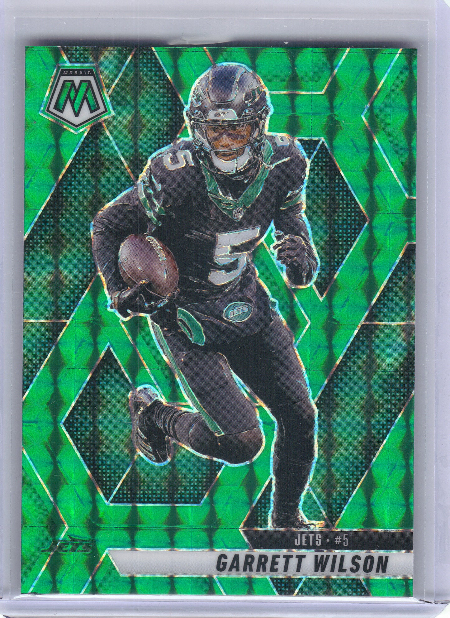 2025 Panini Mosaic #23 Garrett Wilson Mosaic Green New York Jets