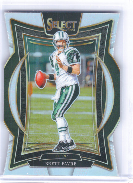 2024 Panini Select #12 Brett Favre Silver Prizm Die Cut New York Jets