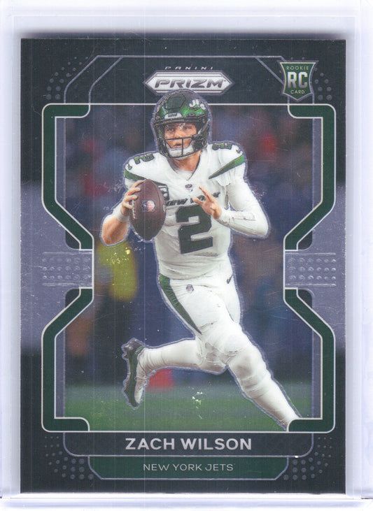 2021 Panini Chronicles #PB-2 Zach Wilson Prizm Black New York Jets