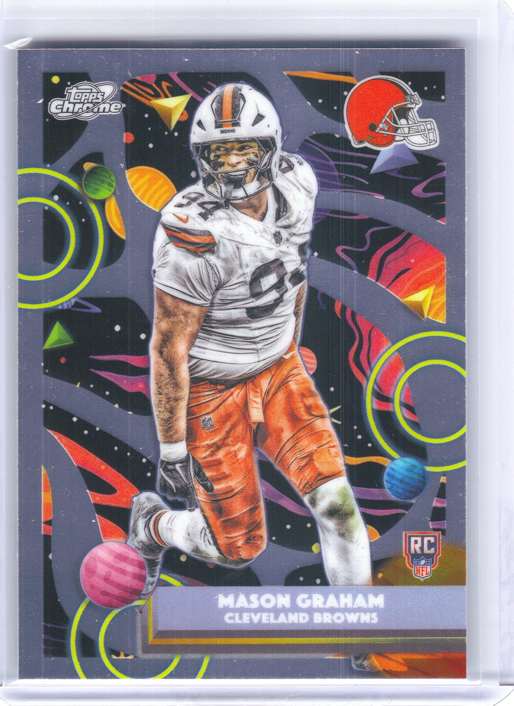 2025 Topps Chrome Cosmic #122 Mason Graham x Cleveland Browns RC